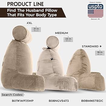 Amazon.com: Husband Pillow XXL Aspen Edition, Adult Reading Sit Up